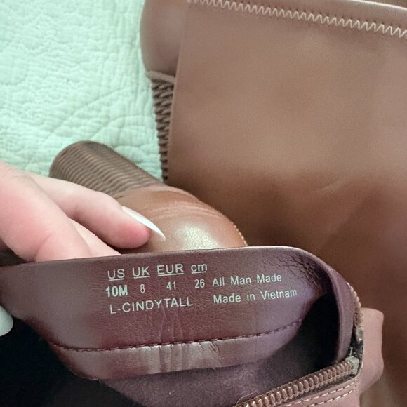 Franco Sarto Brown Heeled Boots - Picture 7 of 7